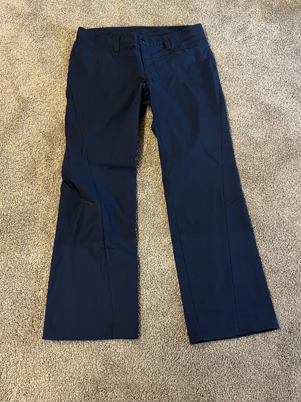 Athleta Navy Endless High Rise Straight-Leg Pants